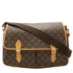 Brown Canvas Louis Vuitton Messenger