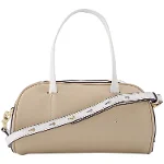 Beige Leather Manu Atelier Shoulder Bag