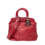 Red Leather Dior Tote