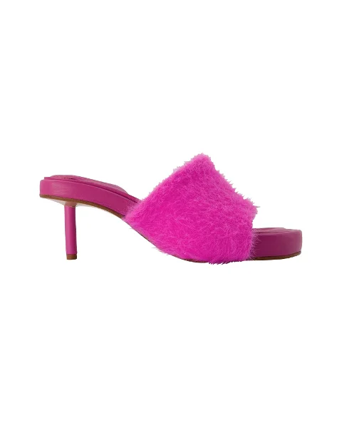 Pink Fabric Jacquemus Flats
