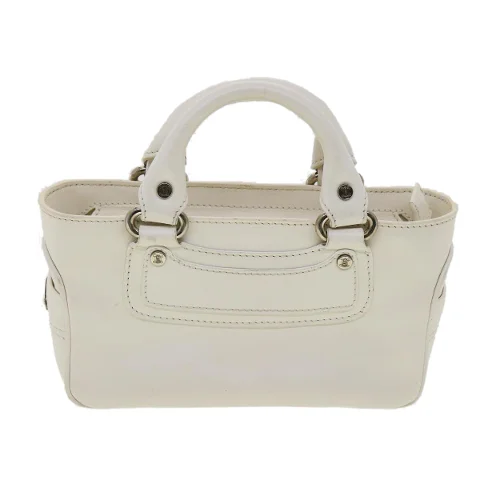 White Leather Celine Handbag