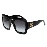 Black Plastic Gucci Sunglasses