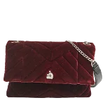 Burgundy Fabric Lanvin Shoulder Bag