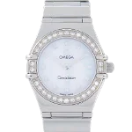 White Metal Omega Watch