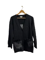 Black Wool Fendi Cardigan