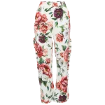 White Fabric Dolce & Gabbana Pants