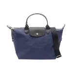 Blue Fabric Longchamp Handbag