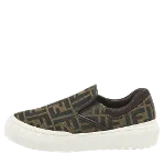 Brown Canvas Fendi Sneakers