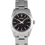 Black Glass Rolex Watch