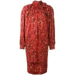 Red Silk Nina Ricci Dress