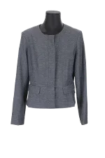 Grey Polyester Calvin Klein Jacket