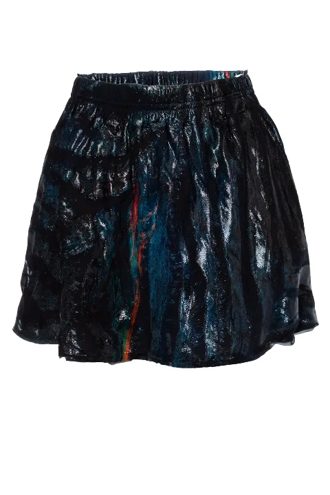Black Silk Iro Skirt