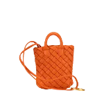 Orange Leather Bottega Veneta Tote