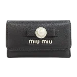 Black Leather Miu Miu Wallet