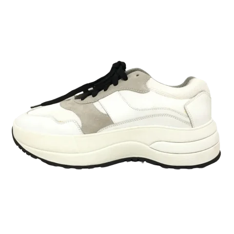 White Fabric Celine Sneakers