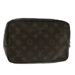 Brown Canvas Louis Vuitton Trousse Toilette