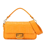 Orange Leather Fendi Baguette