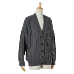 Grey Fabric Prada Cardigan