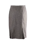 Grey Wool Max Mara Skirt