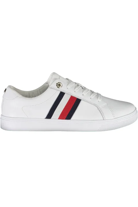 White Cotton Tommy Hilfiger Sneakers