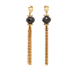 Gold Metal Carolina Herrera Earrings