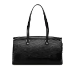Black Leather Louis Vuitton Madeleine