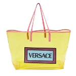 Yellow Leather Versace Tote