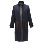 Navy Cashmere Loro Piana Coat