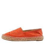 Orange Suede Chanel Espadrilles