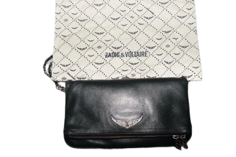 Black Leather Zadig & Voltaire Crossbody Bag