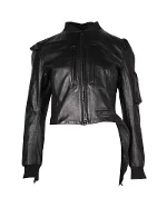 Black Leather Yohji Yamamoto Jacket