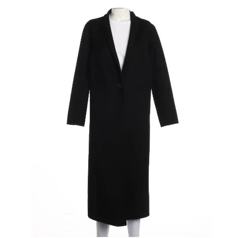 Black Wool Maje Coat
