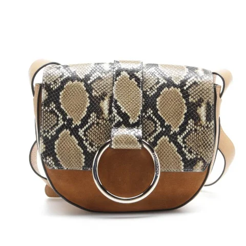 Brown Leather Coccinelle Crossbody Bag