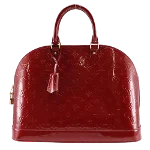 Red Leather Louis Vuitton Alma