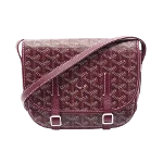 Burgundy Canvas Goyard Belvedere