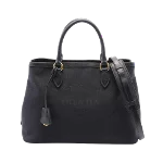 Black Cotton Prada Tote