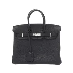 Black Leather Hermès Birkin