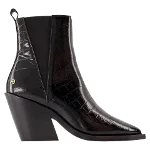 Black Leather Anine Bing Boots