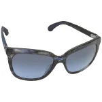 Blue Plastic Chanel Sunglasses