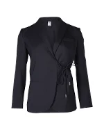 Navy Wool Theory Blazer