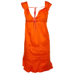 Orange Cotton Miu Miu Dress