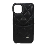 Black Leather Chanel Case