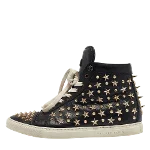 Black Leather Philipp Plein Sneakers