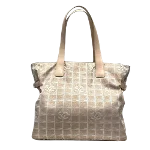 Beige Canvas Chanel Tote