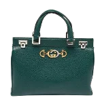 Green Leather Gucci Zumi