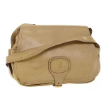 Beige Leather Celine Shoulder Bag