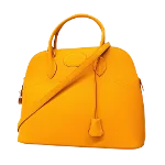 Yellow Leather Hermès Bolide