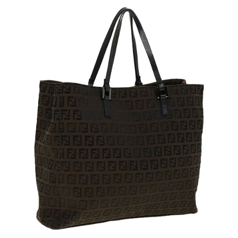 Brown Canvas Fendi Handbag