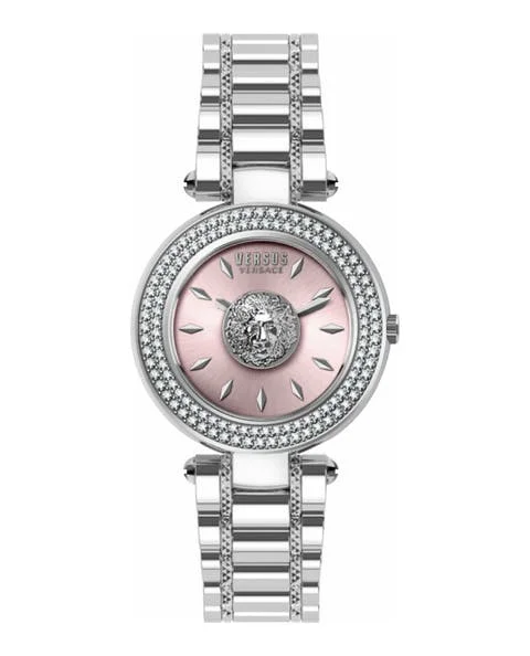 Pink Stainless Steel Versace Watch
