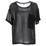 Black Silk Helmut Lang Top